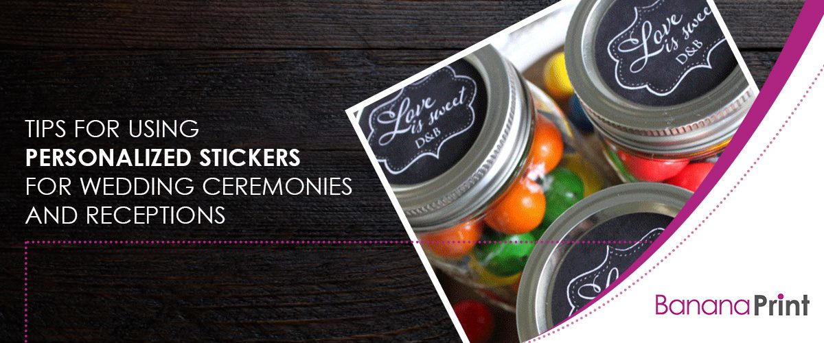 15 Ways To Use Personalized Stickers for Weddings