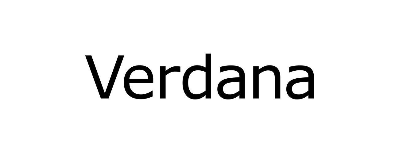 verdana